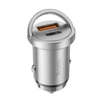 Автомобільний зарядний пристрій HOCO NZ10 Handy PD45W+QC3.0 car charger Silver (Цвет Silver) - фото № 4