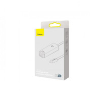 USB-Хаб Baseus Lite Series Ethernet Adapter Type-C to RJ45 LAN Port (100Mbps) Black (Цвет 7073) - фото № 7