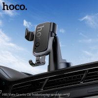Автотримач для телефона HOCO H81 Vista Gravity Car holder (center console) Black Metal Gray (Цвет Black Metal Gray) - фото № 8
