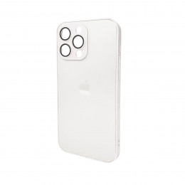 Чохол для смартфона AG Glass Matt Frame Color Logo for Apple iPhone 15 Pro Max Pearly White