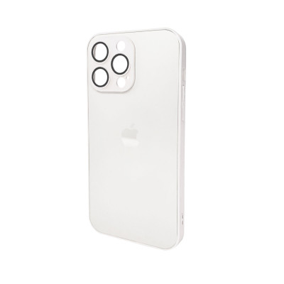 Чохол для смартфона AG Glass Matt Frame Color Logo for Apple iPhone 15 Pro Max Pearly White - зображення 1
