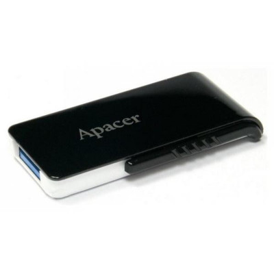 Flash Apacer USB 3.0 AH350 64Gb black (AP64GAH350B-1) - зображення 1