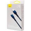 Кабель Baseus Glimmer Series Fast Charging Data Cable USB to iP 2.4A 2m Blue (Синий)- № 2