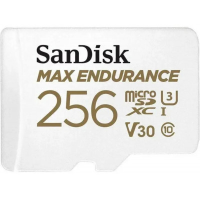microSDXC (UHS-1 U3) SanDisk MAX Endurance 256Gb class 10 V30 (100Mb/s) (adapterSD) (SDSQQVR-256G-GN6IA) - изображение 1