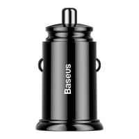Автомобільний зарядний пристрій Baseus Circular Plastic А+А 30W Black (Колір Черный) - фото № 5