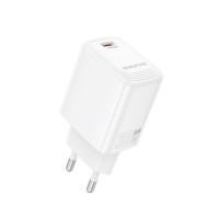 Мережевий зарядний пристрій BOROFONE BN28 Fuente single port PD30W charger (EU) White