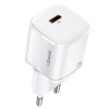 Мережевий зарядний пристрій Usams US-CC124 T36 20W Super Si PD Fast Charger(EU) White