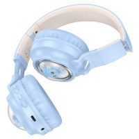 Навушники HOCO W50 Cute fun BT headphones Blue (Цвет Синий) - фото № 3