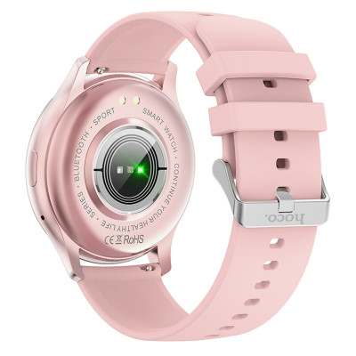 Смарт-годинник HOCO Y15 AMOLED Smart sports watch(call version) Pink Gold - зображення 2