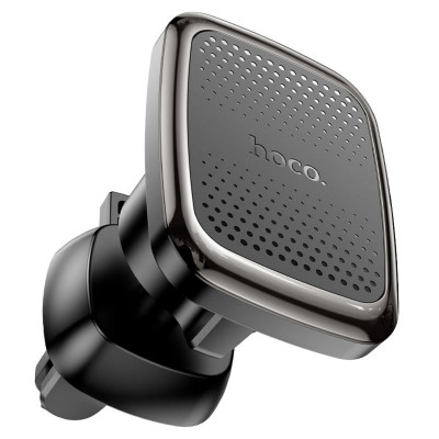 Тримач для мобільного HOCO CA106 Air outlet magnetic car holder Black Metal Gray (6931474765437) - зображення 3