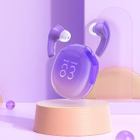Бездротові навушники ACEFAST T9 Crystal (Air) color bluetooth earbuds Grape Purple (Колір Grape Purple) - фото № 2