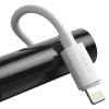 Кабель Baseus Simple Wisdom Data Cable Kit USB to iP PD 20W (2PCS/Set）1.5m White - зображення 4