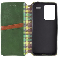 Чохол-книжка для смартфона Rubic Leather for Xiaomi Redmi Note 13 Pro Plus 5G Green (Цвет 30801) - фото № 3