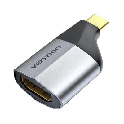 Адаптер Vention Type-C to HDMI Adapter Gray Alloy Type (TCAH0) - зображення 1