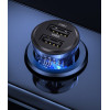 Автомобільний зарядний пристрій Usams US-CC162 C31 15W Transparent Dual USB A+A Mini Car Charger (Черный)- № 4