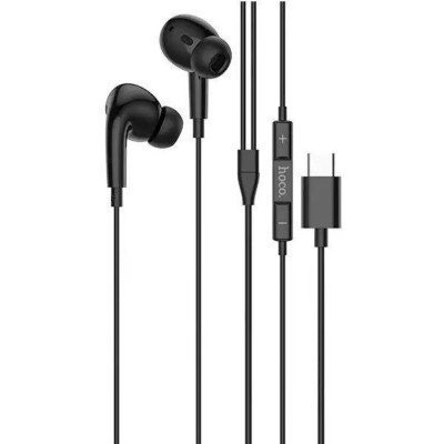 Навушники HOCO M101 Pro Crystal sound Type-C wire-controlled digital earphones with microphone Black - изображение 1