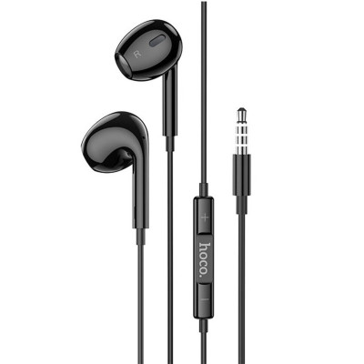 Навушники HOCO M1 Max crystal earphones with mic Black (6931474754660) - зображення 1
