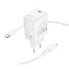 Мережевий зарядний пристрій BOROFONE BN28 Fuente single port PD30W charger (EU) White (Білий)- № 4