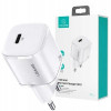 Мережевий зарядний пристрій Usams US-CC124 T36 20W Super Si PD Fast Charger(EU) White - изображение 3