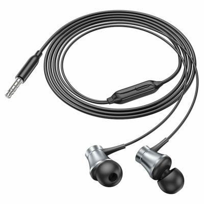 Навушники BOROFONE BM73 Platinum universal earphones with microphone Metal Gray (BM73MG) - изображение 3