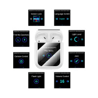 Бездротові навушники BOROFONE BW86 Brocade true wireless BT headset with touch screen White (Колір White) - фото № 7