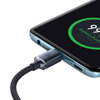 Кабель Baseus Crystal Shine Series Fast Charging Data Cable Type-C to Type-C 100W 1.2m Black (Цвет 7073) - фото № 3