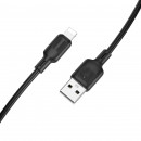 Кабель BOROFONE BX113 Lenny silicone charging data cable iP(L=1M) Black