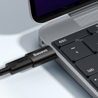 Адаптер Baseus Ingenuity Series Mini OTG Adaptor USB 3.1 to Type-CBlack (Цвет Черный) - фото № 4