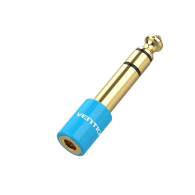 Адаптер Vention 6.35mm Male to 3.5mm Female Audio Adapter Blue Aluminum Alloy Type (VAB-S01-L) - зображення 1