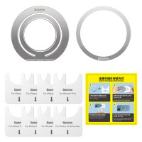 Підставка для мобільного  Baseus Halo Series Foldable Metal Ring Stand（Single-ring）Silver (Цвет Silver) - фото № 8