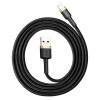 Кабель Baseus Cafule Cable USB For Lightning 2.4A 1m Gold+Black (Черный)- № 4