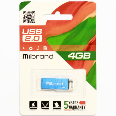 Flash Mibrand USB 2.0 Chameleon 4Gb Blue - зображення 2