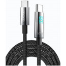 Кабель WUW-X214 Type-C to Type-C PD60W 1m Black