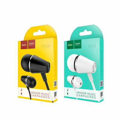 Навушники HOCO M34 honor music universal earphones with microphone White (6957531078463) - зображення 6