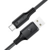 Кабель ACEFAST C17-04 USB-A to USB-C silicone charging data cable Black (7073)- № 4
