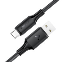 Кабель ACEFAST C17-04 USB-A to USB-C silicone charging data cable Black (Цвет 7073) - фото № 4