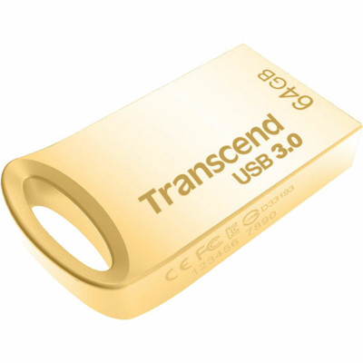 Flash Transcend USB 3.0 JetFlash 710 64Gb Gold - зображення 1