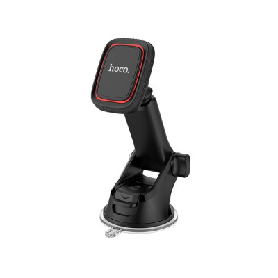 Тримач для мобільного HOCO CA42 Cool Journey in-car dashboard holder with stretch rod Black/Red - зображення 1