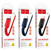 Кабель HOCO X59 USB to Type-C 3A, 1m, nylon, TPE connectors, Blue (Синий)- № 6
