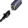 USB-Хаб Baseus Lite Series Ethernet Adapter Type-C to RJ45 LAN Port (100Mbps) Black (7073)- № 4