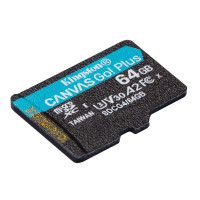 Карта пам'яті microSDXC (UHS-1 U3) Kingston Canvas Go! Plus 64Gb class 10 A2 V30 (R200MB/s)  - фото № 3