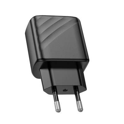 Мережевий зарядний пристрій HOCO CS22A Value single port PD30W charger Black - изображение 5