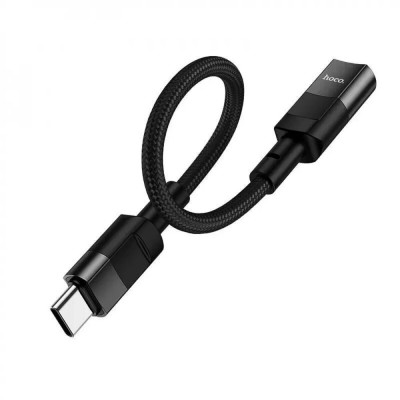 Кабель HOCO U107 Type-C male to iP female adapter cable(L=0.1m) Black (6931474789983) - зображення 4