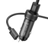 Автомобільний зарядний пристрій HOCO Z49 Level dual port car charger set(iP) Black (6931474795625) - зображення 3