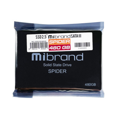 Твердотельный накопитель Mibrand Spider, 480 ГБ, 2,5 дюйма, 7 мм, SATAIII, большой объем (MI2.5SSD/SP480GB) - изображение 4