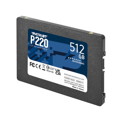 SSD Patriot P220 512GB 2.5" 7mm SATAIII - зображення 3