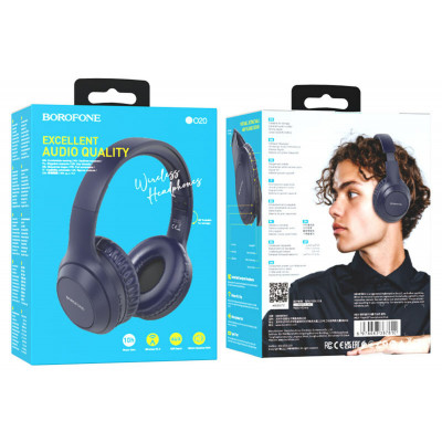 Навушники BOROFONE BO20 Player BT headphones Blue (BO20U) - изображение 4