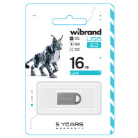 Флеш-накопичувач Wibrand USB 2.0 Lynx 16Gb Silver (Колір Серый) - фото № 2