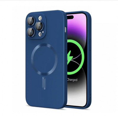 Чохол для смартфона Cosmic Frame MagSafe Color for Apple iPhone 15 Pro Navy Blue (FrMgColiP15PNavyBlue) - изображение 1