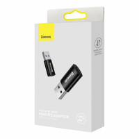 Адаптер Baseus Ingenuity Series Mini OTG Adaptor USB 3.1 to Type-CBlack (Цвет Черный) - фото № 7